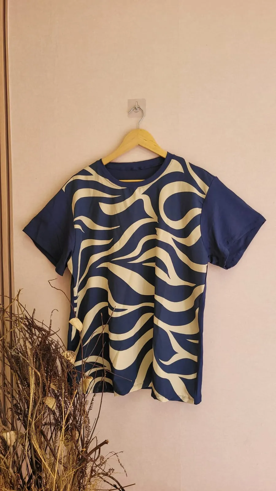 Blusa Eliff Manga Curta com Estampa Fluid